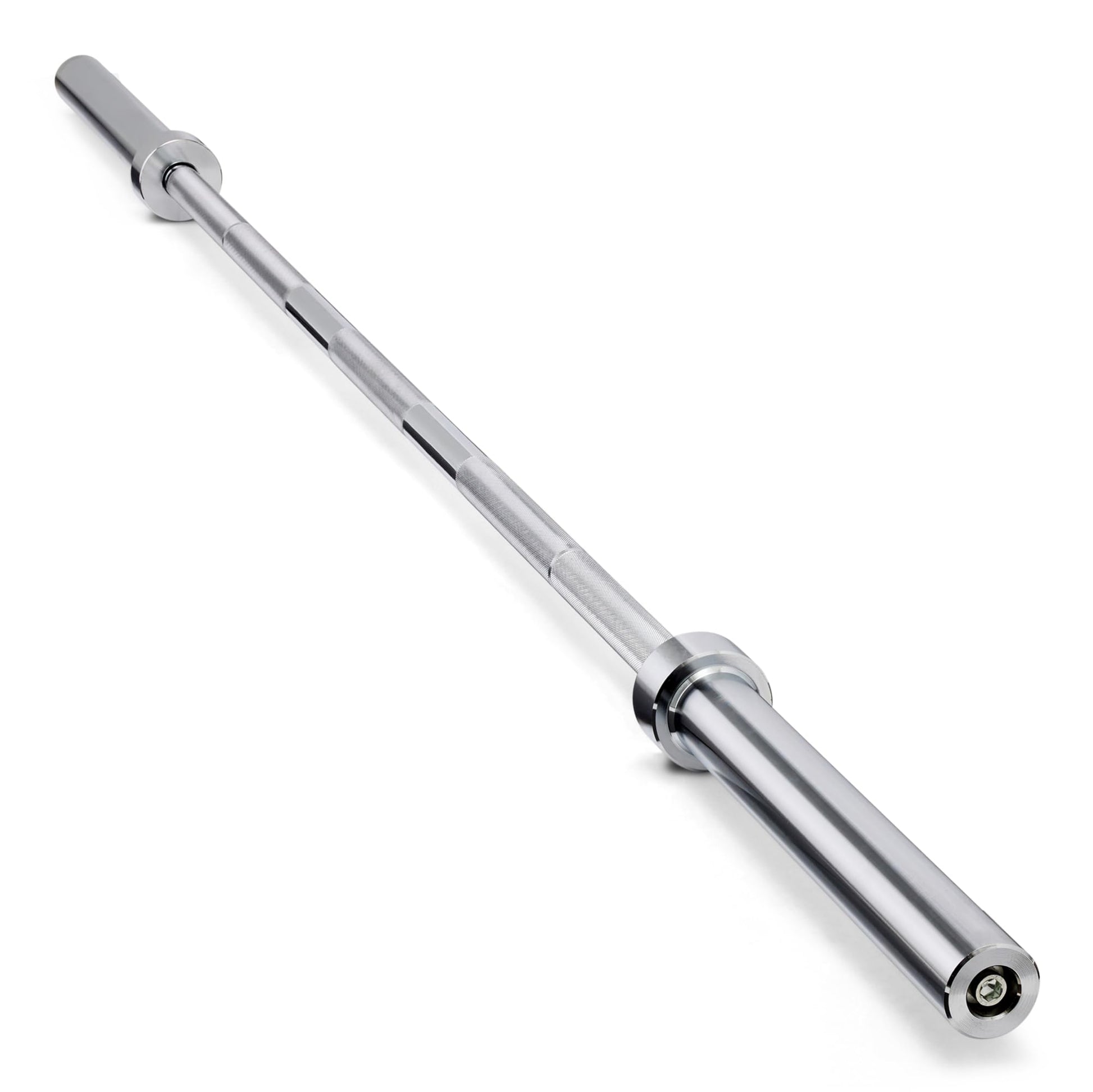 Amazon Basics 7ft Olympic Barbell Bar, 2" Diameter, Chrome Finish, 500-Pound Capacity