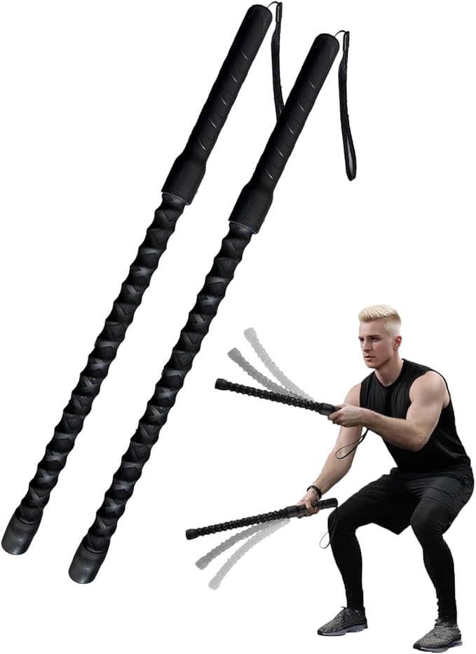 Basan Ropeless Battle Rope for Home Gym,Heave Duty Home Gym cordless Battle Rope for Advanced Fitness Training, Low-Impact Cardio Training Durable Core Strength Arm Muscle Builder Ropes