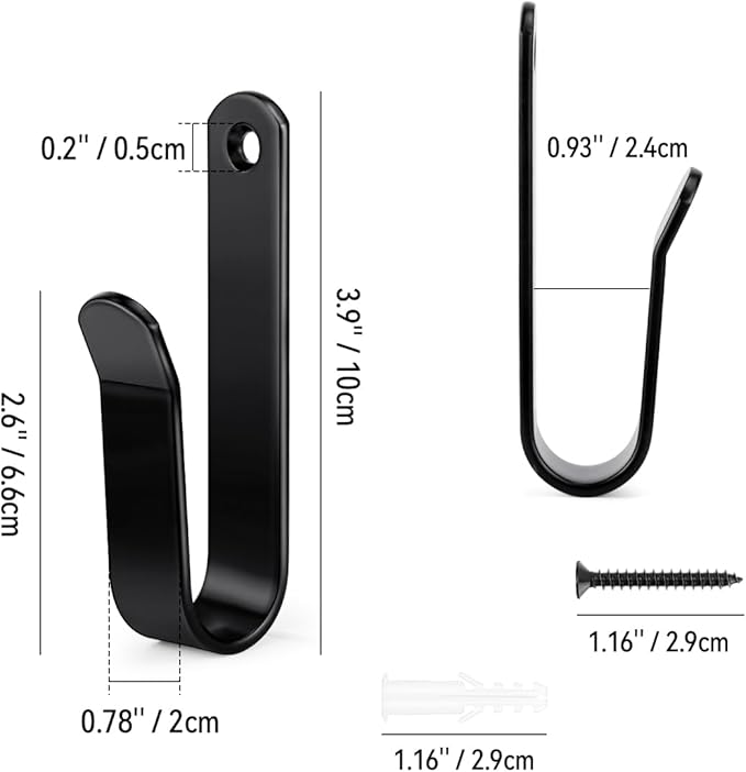 Snowboard Wall Mount Clips, Horizontal Snowboard Rack Display Stand, Snowboard Wall Mount Clips for Surfboards Skateboards Skis Home Garage