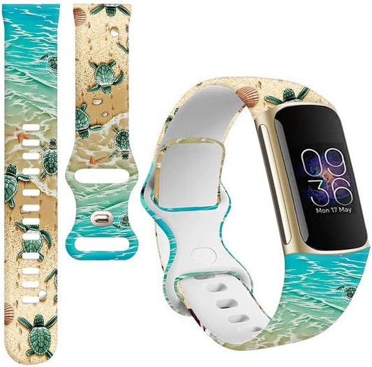 Sport Bands Compatible with Charge 6 /Charge 5 for Women Men,Soft Waterproof Replacement Straps Wristbands for Charge Advanced Fitness Tracker