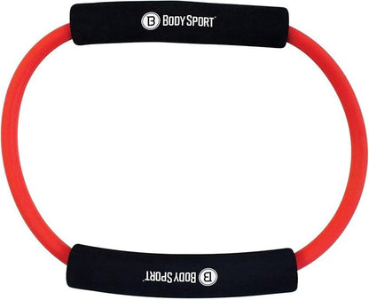 Body Sport Loop Tubing , Resistance Band with Foam Pad Handles for Strength Training and Rehabilitation
