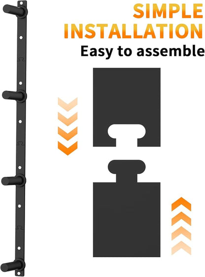 Weight Plate Storage Rack, Olympic Weight Plate Holder, Bumper Plate Storage, Home Gym Organizer