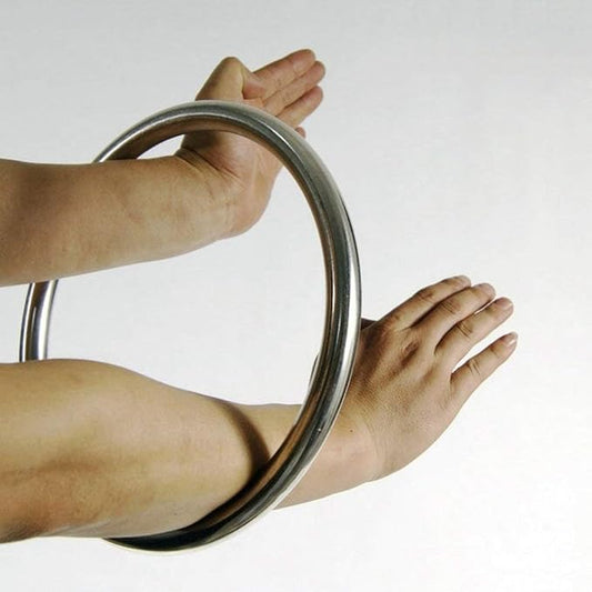 Wing Chun Stainless Ring Yewen Sau Sticky Hand Strength Training Tsun Siu Lum Kung Fu
