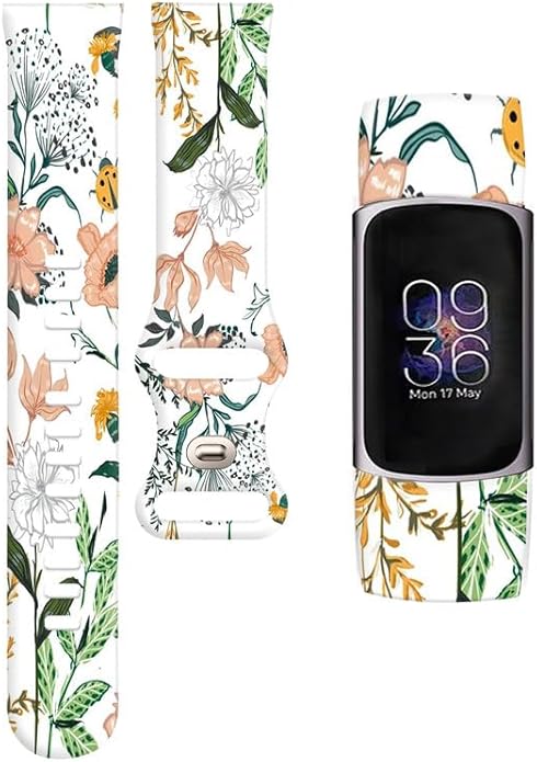 Sport Bands Compatible with Charge 6 /Charge 5 for Women Men,Soft Waterproof Replacement Straps Wristbands for Charge Advanced Fitness Tracker