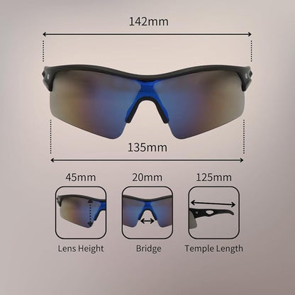 RAWIN UV Protection Sport Sunglasses | Ideal for Baseball, Cycling | Unisex for Men & Women | Perfect for Outdoor Sports