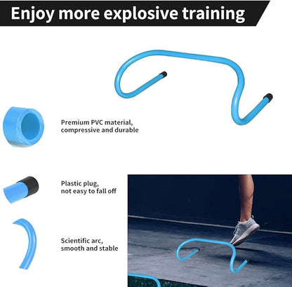 TNZMART Agility Ladder and Disc Cones Training Set Adjustable Rungs Training Ladder with 10 Plastic Sport Cones for Training