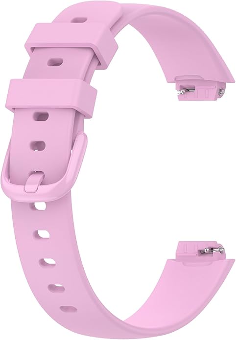 2 Pack Compatible with Fitbit Inspire 3 Bands, 15.4mm Width Soft Silicone Adjustable Sport Replacement Band for Women Men