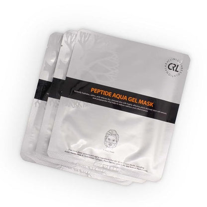 Clinical Resolution Peptide Aqua Gel Mask Instant Hydration, Soothing, Cooling Post-Treatment & Microneedling Relief, 25 Single-Use Masks (5 Boxes, 5 per Box)