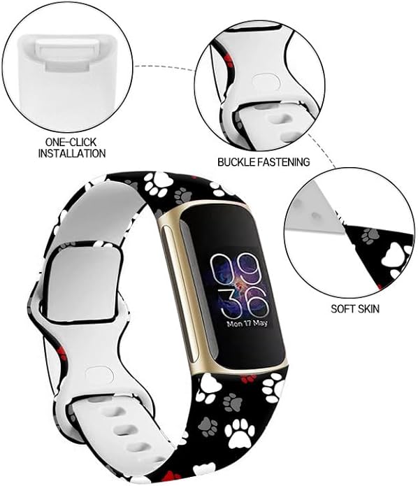 Sport Bands Compatible with Charge 6 /Charge 5 for Women Men,Soft Waterproof Replacement Straps Wristbands for Charge Advanced Fitness Tracker