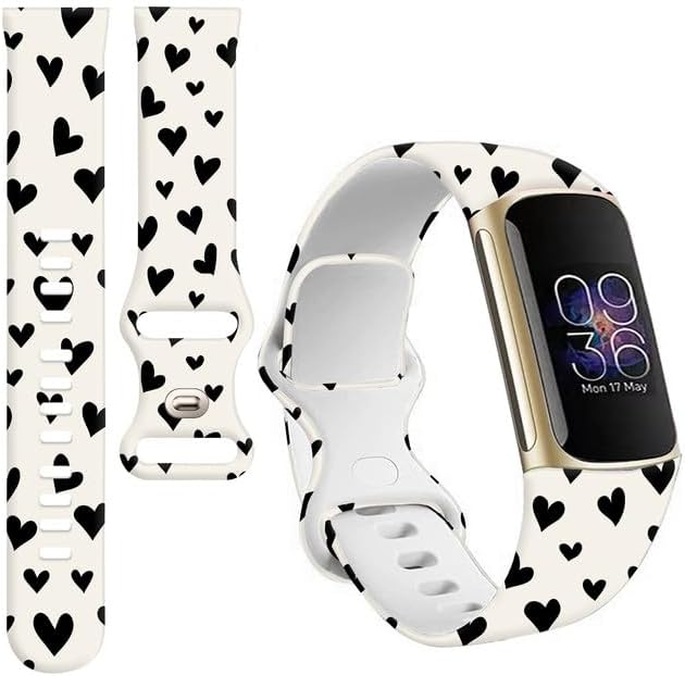 Sport Bands Compatible with Charge 6 /Charge 5 for Women Men,Soft Waterproof Replacement Straps Wristbands for Charge Advanced Fitness Tracker