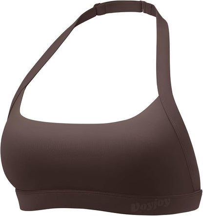 VOYJOY Sports Bras for Women Basic Wireless Bra Crop Workout Yoga Bra Sexy Tank Top