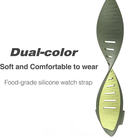 Men Women Soft Silicone Wristband Compatible with Whoop 4.0 Band Strap, Replacement Adjustable Breathable Sport Band for Whoop 4.0 & U-shaped Metal Frame