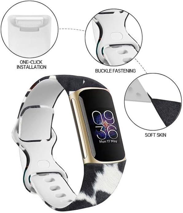 Sport Bands Compatible with Charge 6 /Charge 5 for Women Men,Soft Waterproof Replacement Straps Wristbands for Charge Advanced Fitness Tracker