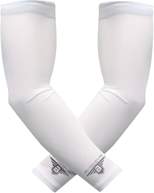 Bucwild Sports Baseball Arm Sleeve - Youth & Adult 1 Pair - Football Basketball Cycling Tennis
