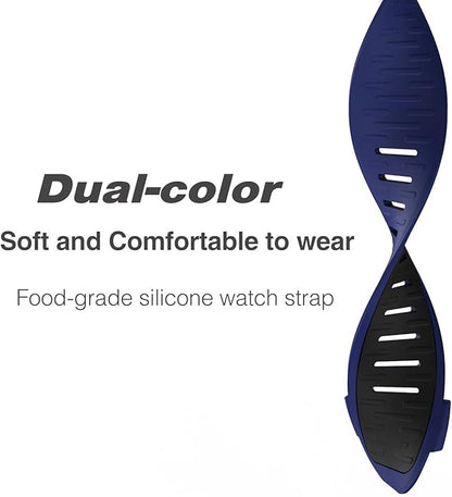 Men Women Soft Silicone Wristband Compatible with Whoop 4.0 Band Strap, Replacement Adjustable Breathable Sport Band for Whoop 4.0 & U-shaped Metal Frame