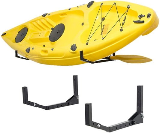 Wallmaster Kayak Storage Hooks Hangers, Adjustable Kayak Garage Storage Rack Wall Mount Heavy Duty