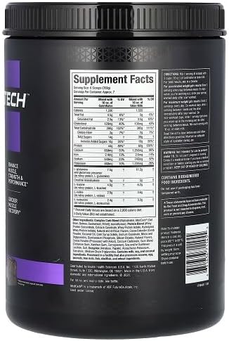 MuscleTech High Protein Mass Gainer for Men & Women - Protein Powder Shakes for Weight Gain, Muscle Building & Recovery with Creatine Monohydrate - Chocolate Fudge Brownie, 5.15 Pound