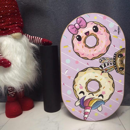 Kids Balance Board with Roller ??Wooden Trainer for Children ??Fun Indoor Core Strength Game ??Improves Balance & Coordination ??Multiple Designs