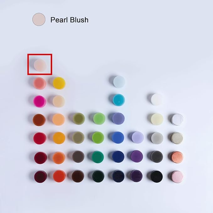 MOZEAL 3" x 6" Hand-Poured Unscented Candle, Dripless Pillar Candle Set of 3, Long Lasting Burning, Approx 120 Hours Burn Time, Rustic Country Style, for Bridal Showers, Soft Elegance, Pearl Blush