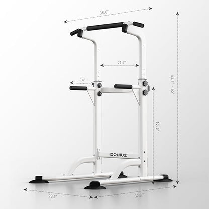Power Tower Pull Up Bar and Dip Station, Multi-Function Home Gym, Strength Training Fitness Equipment, Height Adjustable