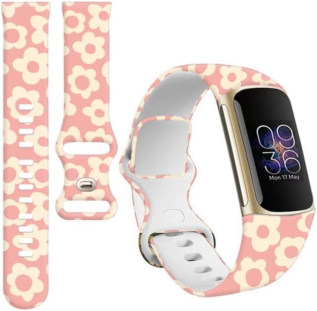 Sport Bands Compatible with Charge 6 /Charge 5 for Women Men,Soft Waterproof Replacement Straps Wristbands for Charge Advanced Fitness Tracker