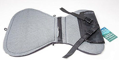 Low Back Cushioned Seat Pad, Gel Seat Pad for Kayaks, Portable Seat Cushion for Outdoor Watersports and Recreation - Cascade Creek (Low Back)