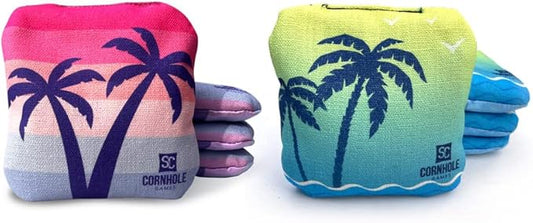 Professional Dual Sided Cornhole Bags- 16 oz 6x6 w/Premium Resin Fill - Official Tournament