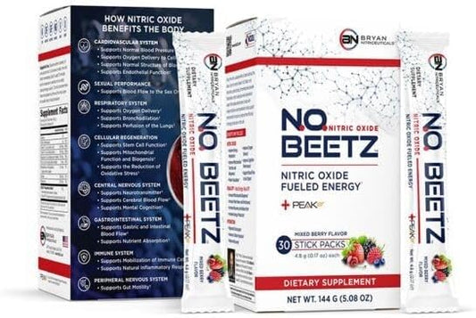 N.O. Beetz Nitric Oxide Fueled Energy Boost Supplement, Hydration & Cellular Energy Production