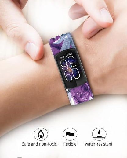 Sport Bands Compatible with Charge 6 /Charge 5 for Women Men,Soft Waterproof Replacement Straps Wristbands for Charge Advanced Fitness Tracker