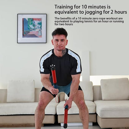 Ropeless Battle Rope, 2nd Generation Upgraded Version, Adjustable Weight, Portable Strength and Aerobic Trainer for Muscle Training Suitable for Athletes, Boxers, and Home Gyms to Burn