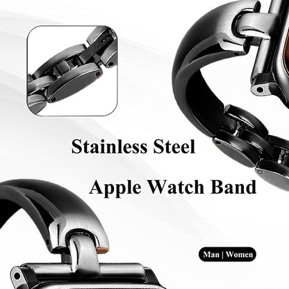 Silm Metal Band Compatible with Fitbit Versa 4/Fitbit Sense 2 Band Cute Women, Bling Jewelry Strap Replacement Compatible for Fitbit Sense/Versa 3 Women (Black)