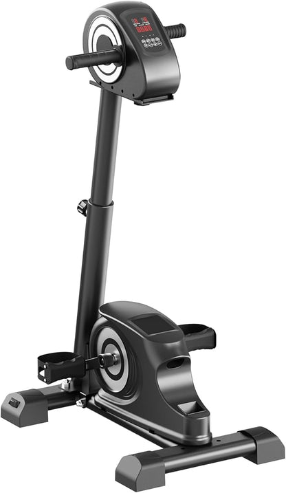Motorized Rehabilitation Pedal Trainer ??Dual-Motor Electric Leg & Arm Exerciser with Active/Passive Modes, Low-Impact Quiet Rehab Equipment with LCD Display for Seniors & Physical Therapy