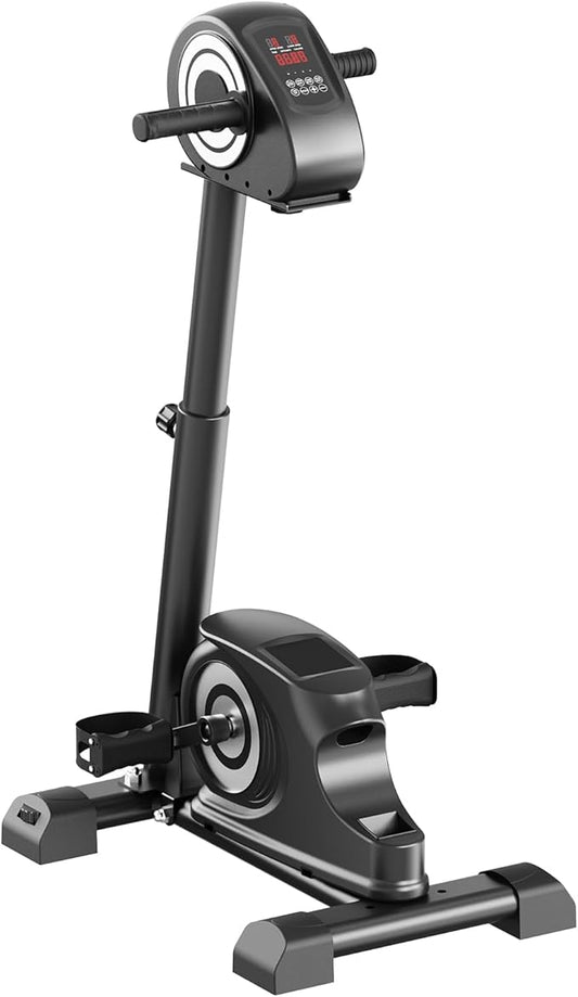 Motorized Rehabilitation Pedal Trainer ??Dual-Motor Electric Leg & Arm Exerciser with Active/Passive Modes, Low-Impact Quiet Rehab Equipment with LCD Display for Seniors & Physical Therapy