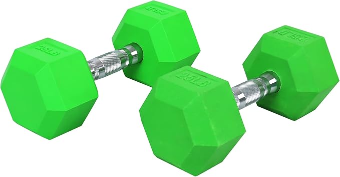 Colored Rubber Coated Hex Dumbbell Weight Set,Multiple Packages