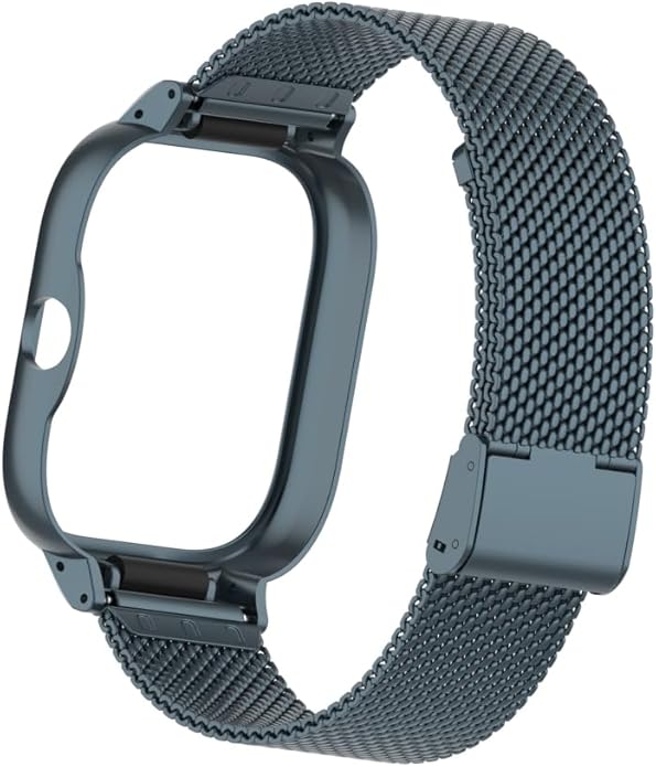 HOPMC Adjustable and Comfortable With Redmi Watch 4 Strap Metal Case 22mm Stainless Steel Mesh Replacement Straps for Redmi Smartwatch 4