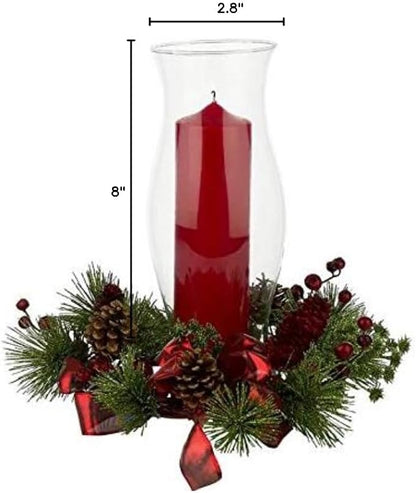 3 X 8 Inch Pillar Candles Set of 12 Bulk Event Pack Round Unscented Premium Wax Pillar Candles for Wedding, Spa, Party, Birthday, Holiday, Bath, Home Decor and Christmas Decors (3X8, Red)