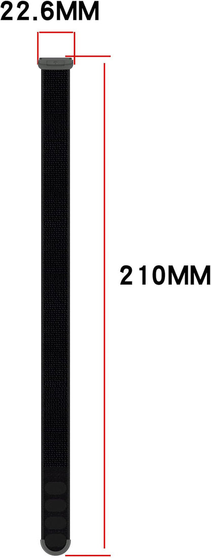 Compatible with Fitbit Google Ace LTE, Quick Release Nylon Hook Loop Replacement Sport Strap Accessory Fit for Fitbit Ace LTE Band, Black