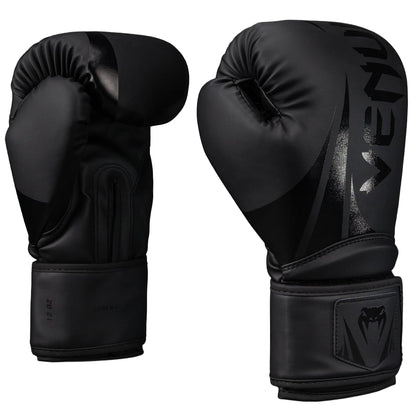 Challenger 2.5 Boxing Gloves - Black/Black - 16-Ounce