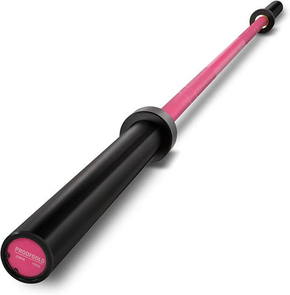 PROOFGOLD 6.6ft/7ft Olympic Barbell Bar 35Lb(15kg)/45LB(20kg) Barbell,Bench Press Bar for Squats and Deadlifts,Olympic Weight Bar for Home Gym,Womens Mens barbell(2inch),500LB/700LB/1000LB