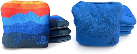 Professional Dual Sided Cornhole Bags- 16 oz 6x6 w/Premium Resin Fill - Official Tournament