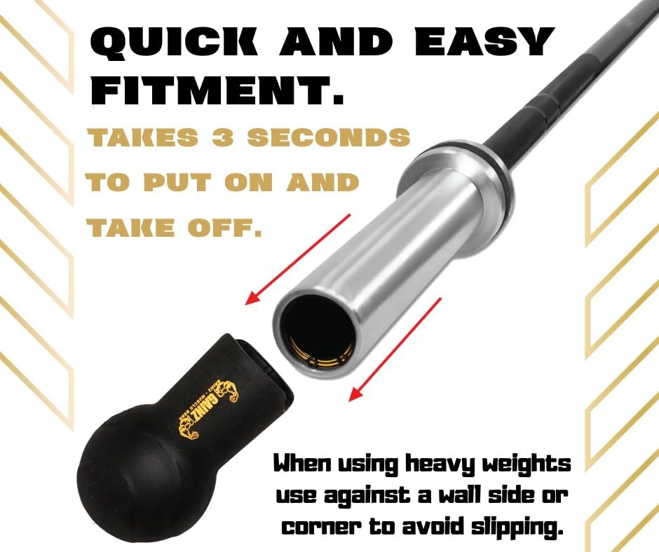 Gainz Landmine Row Barbell Attachment - T Bar/V Bar, 360° Swivel Rotation, Fits Standard 2-Inch Gym