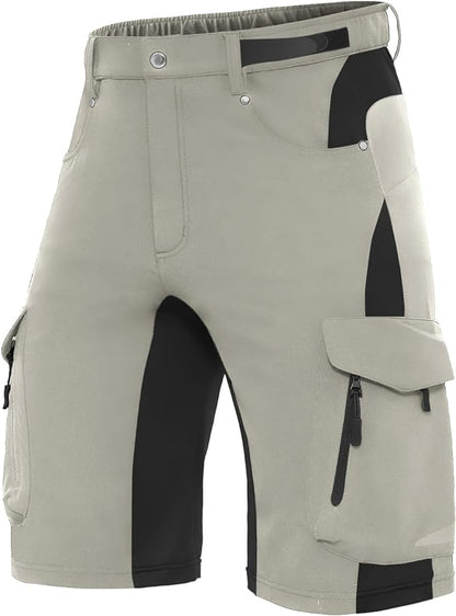 XKTTAC Men's Outdoor Quick Dry Lightweight Stretchy Shorts for Hiking, Tactical, Camping, Travel with 6 Pockets