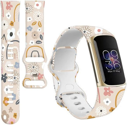 Sport Bands Compatible with Charge 6 /Charge 5 for Women Men,Soft Waterproof Replacement Straps Wristbands for Charge Advanced Fitness Tracker