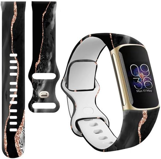 Sport Bands Compatible with Charge 6 /Charge 5 for Women Men,Soft Waterproof Replacement Straps Wristbands for Charge Advanced Fitness Tracker