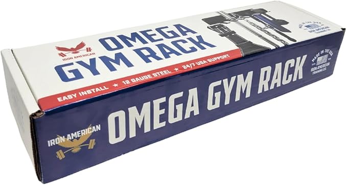 IRON AMERICAN) Gym Storage Hanger/Heavy Duty Multi-Purpose Gym Rack for Lifting Belts, Chains, Exercise Bands, Jump Ropes (mounting hardware included)