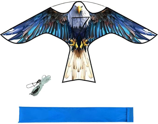 HENGDA KITE Bird Hawk Flying Kite Without Pole for Crops Farm Protector Bird Scarer Flying Kite