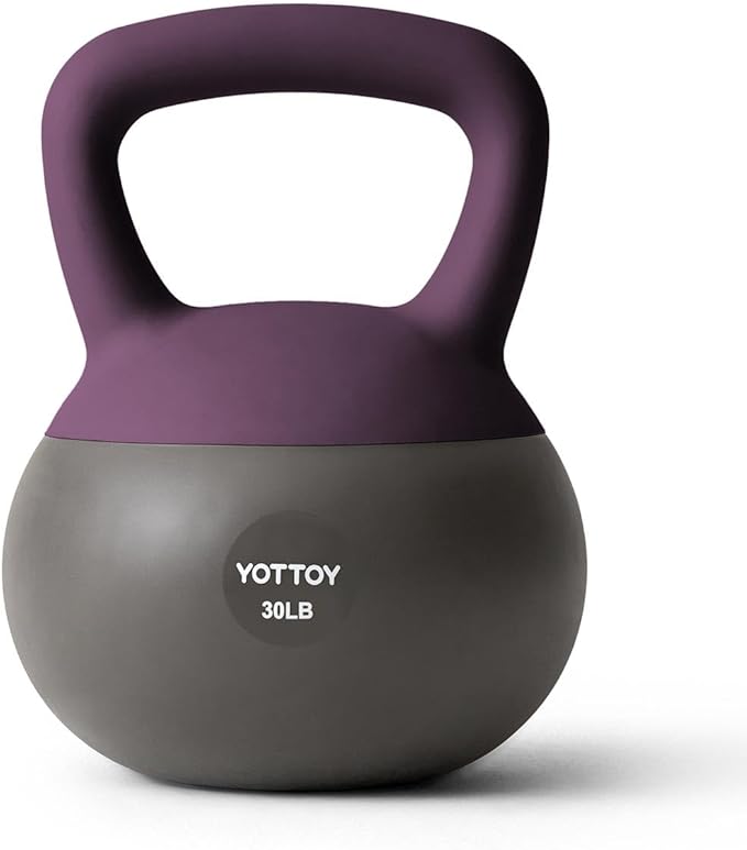 YOTTOY Soft Kettlebell, Set for Strength Training Kettlebells & Home Workouts, Soft-Sided Cushioned Base, Wide-Handle - Ideal for Men, Women, & Beginners