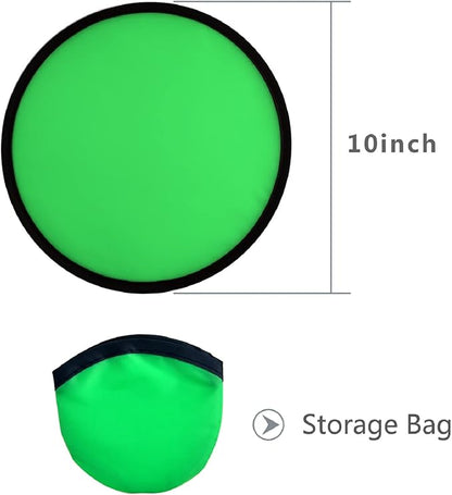 Mototo 30 Pieces Foldable Flying Disc Fans with Bag Folding Pocket Toy Set for Kids Fun Birthday Party Favors Summer Outdoor Activity Game Halloween Christmas, 5 Colors (10 inches)