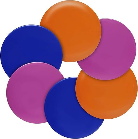Disc Golf Set - Driver, Mid-Range and Putter Discs for Outdoor and Backyard, Comfortable Plastic, 6