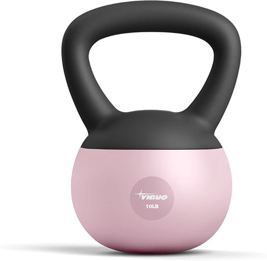 YIGUO Soft Kettlebell, Kettlebells 10 lb Anti-Slip Grip Weight for Home Workouts, Kettlebell for Safe Strength Training for Women & Men & Beginners